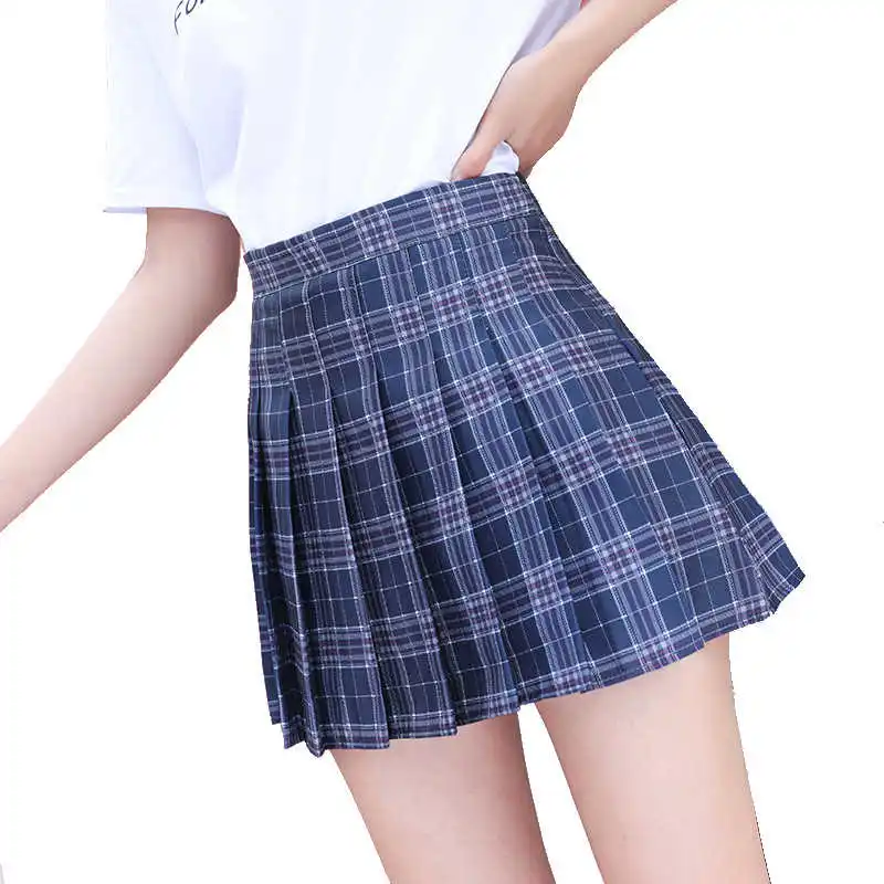 

JK Skirt Pleated Mini Skirt Women's Summer Korean Kawaii High Waist A-line Frill Dress XS-XXL Oversize Plaid Skirts Y2k E Girl