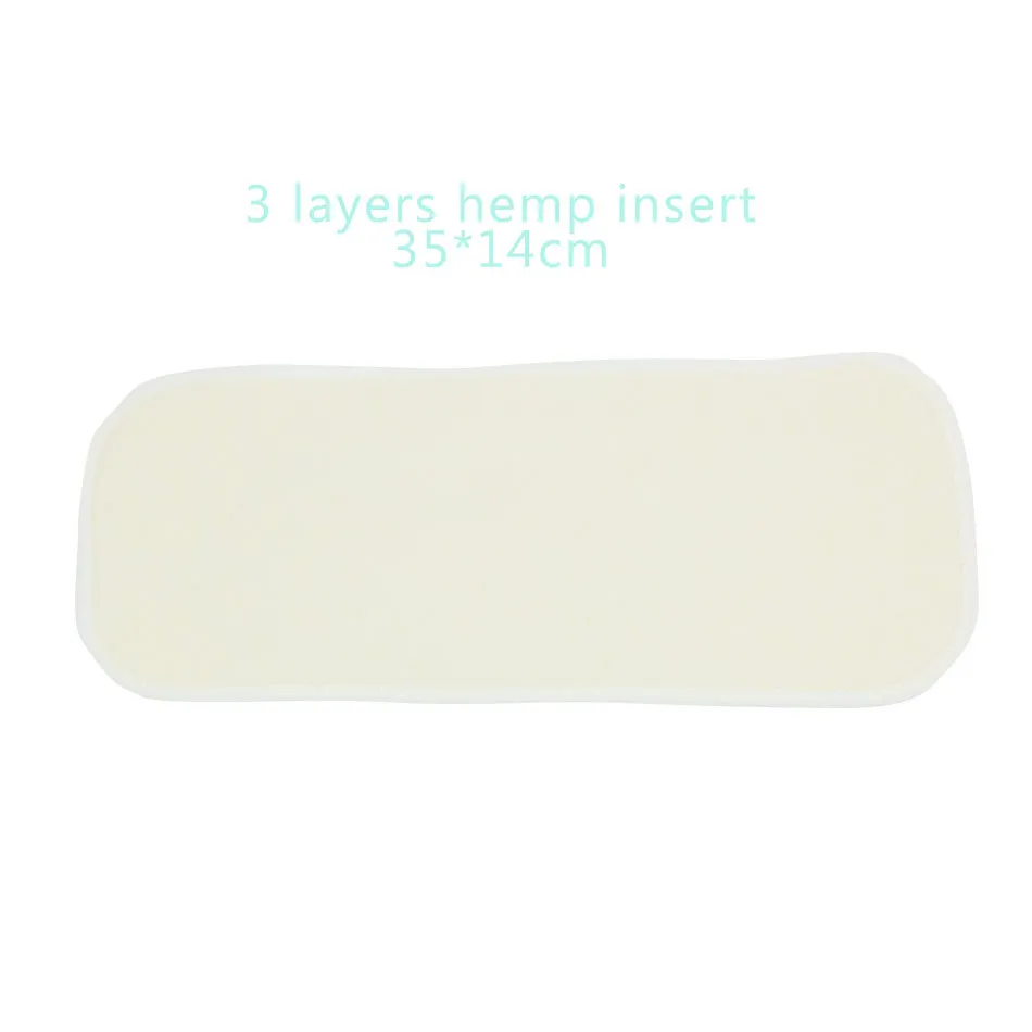 

Elinfant 10pcs / Set 3 Layers 35x14cm Washable Supre Soft Nappy Insert for Cloth Hemp Cotton Insetrt Diaper Nappies Diaper&cover