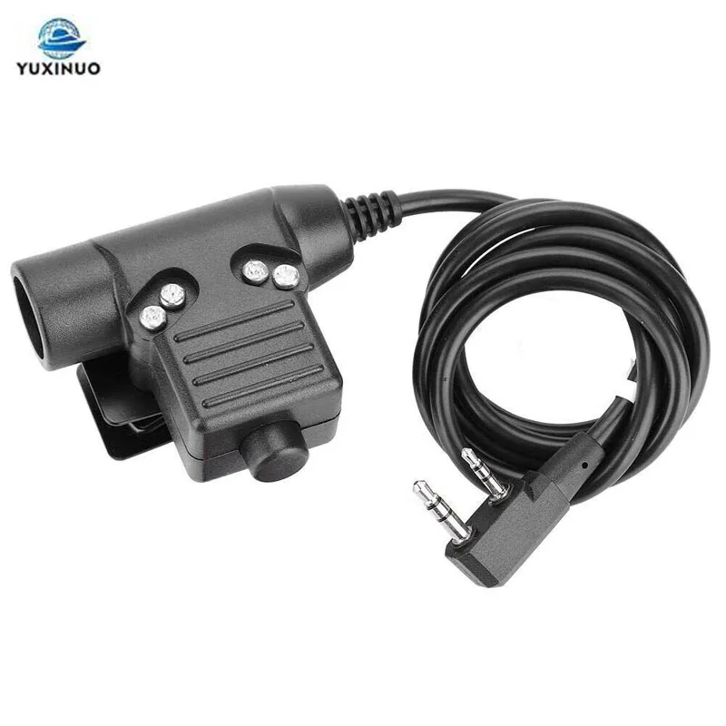 

Tactical U94 PTT Cable Plug Headset Adapter for Kenwood TK-3100 Baofeng UV-5R 5RE Plus UV-82 888S H777 Walkie Talkie Ham Radio