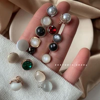 women shirt buttons for cardigan clothing garments decor metal round sewing accessories needlework supplies diy crafts 5pcslot