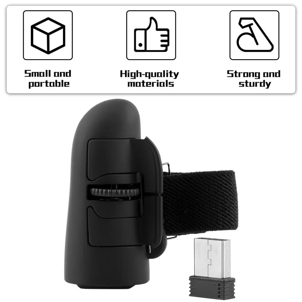 

Gamer Wireless Mouse USB Wireless Finger Rings Optical Mouse Worldwide 2.4GHz 1200Dpi For PC Laptop Desktop DropShipping