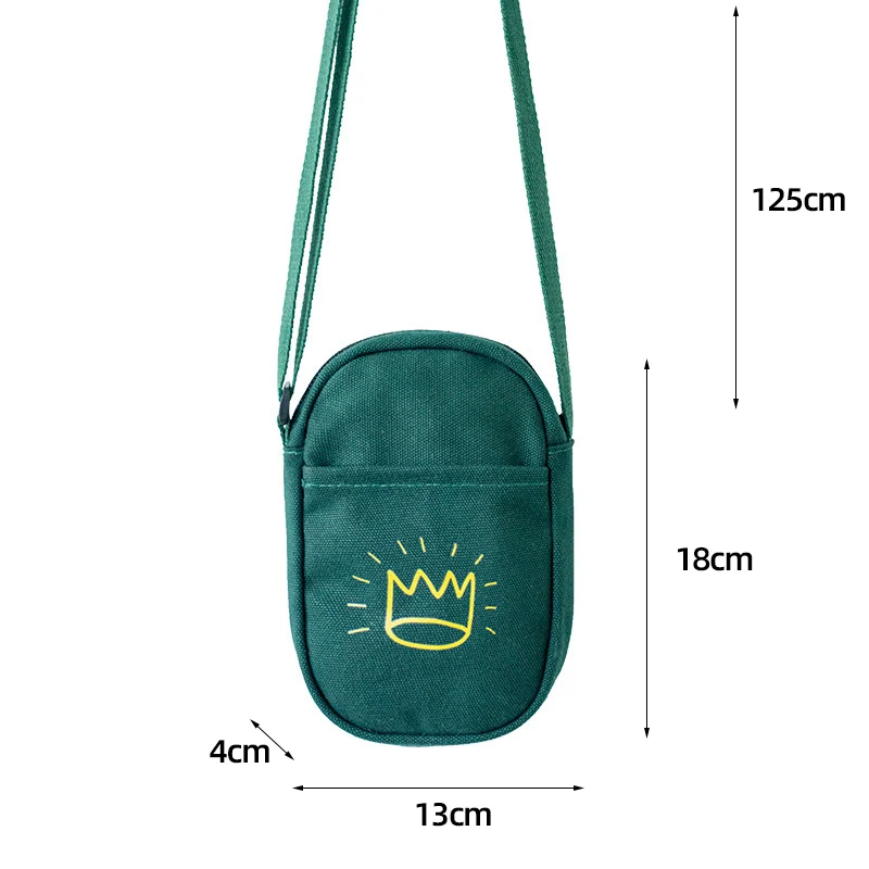 

New Canvas Bag Crossbody Phone Bag Fashion Printed Phone Bag Coin Purse Key Case K1834 M