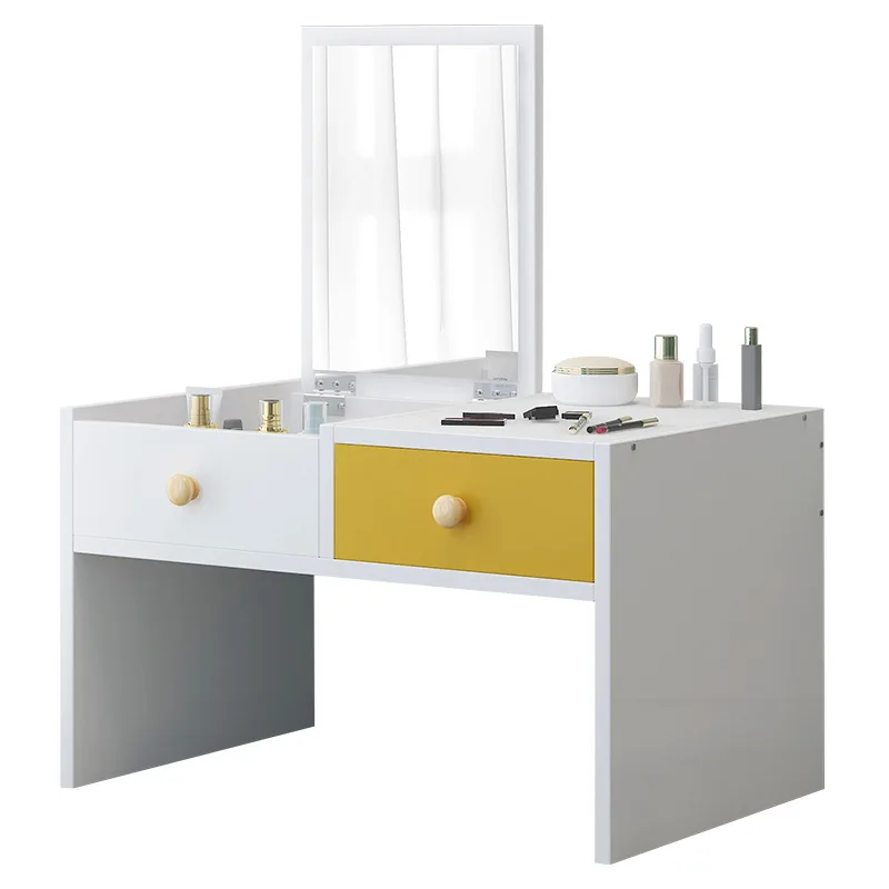 Современный макияж стол с зеркалом ручной работы доска твердой древесины ноги