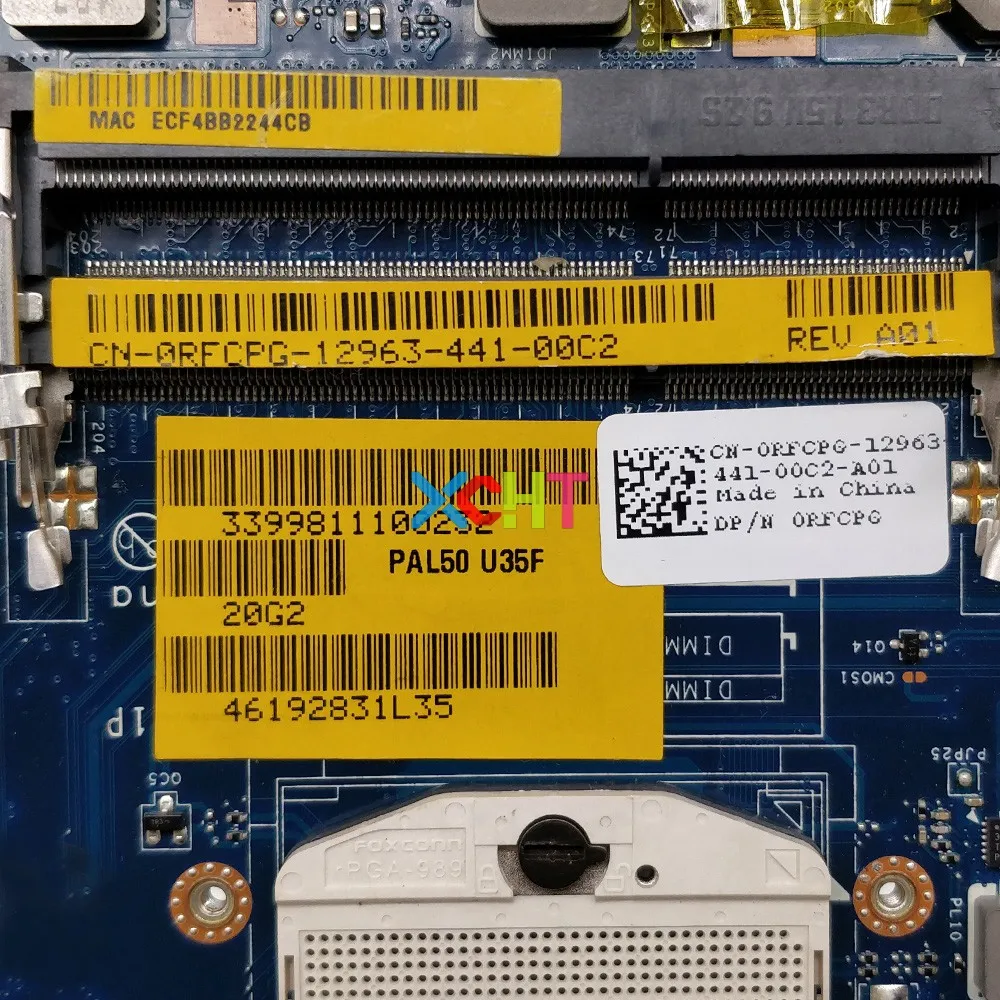 Для Dell Latitude E6420 CN-0RFCPG 0RFCPG LA-6591P Материнская плата ноутбука тестирование |