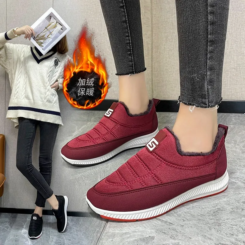 

Женские сапоги, легкие зимние сапоги для снега, зимняя обувь, повседневные теплые женские сапоги из хлопка, новинка 2022, короткие сапоги