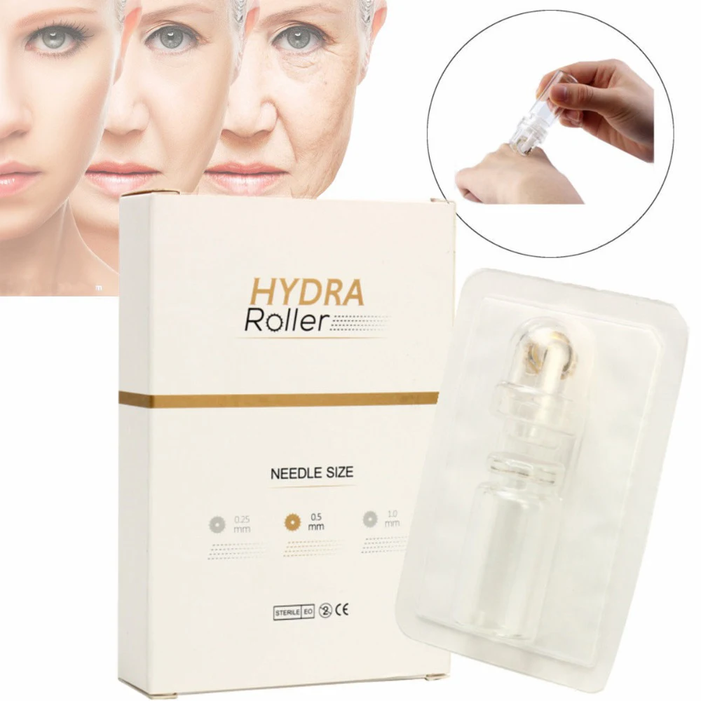 Гидравлическая роликовая микроигла 64 контакта титановые золотые наконечники