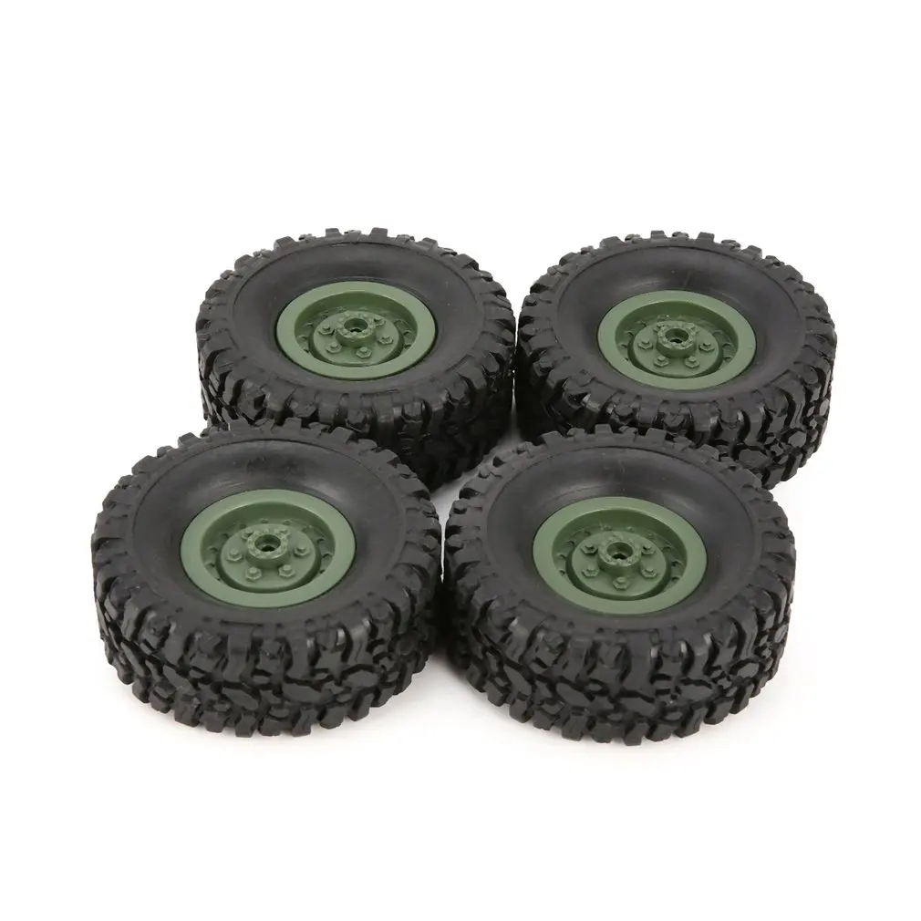4 шт. резиновые колеса обод шины для RC 1/16 взбирающийся гусеничный автомобиля WPL B 1/B