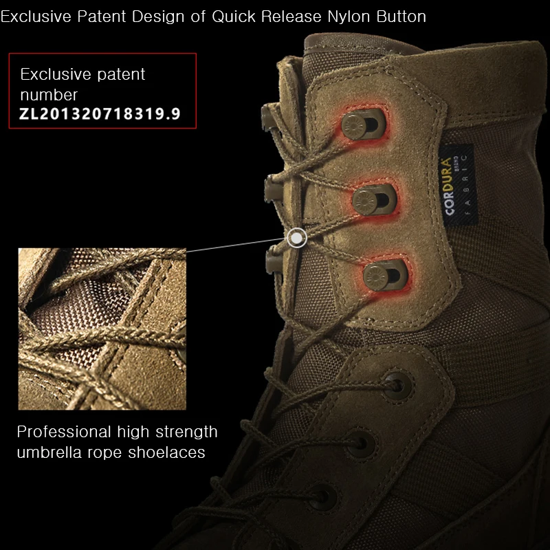 ANTARCTICA Trekking Hiking Shoes Men Military Tactical Combat Layer Leather Work Sport Boots Nylon Waterproof Sneakers Women