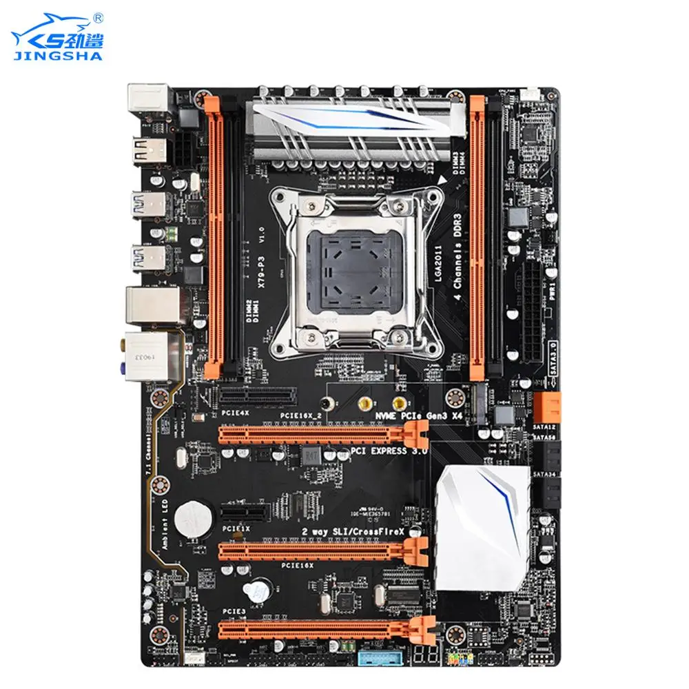 X79-P3 M.2 четырехканальный X79 материнская плата по стандарту ATX LGA 2011 XEON игровая материнская плата с поддержкой E5 2680V2 материнская плата 128 ГБ DDR3 REG ECC
