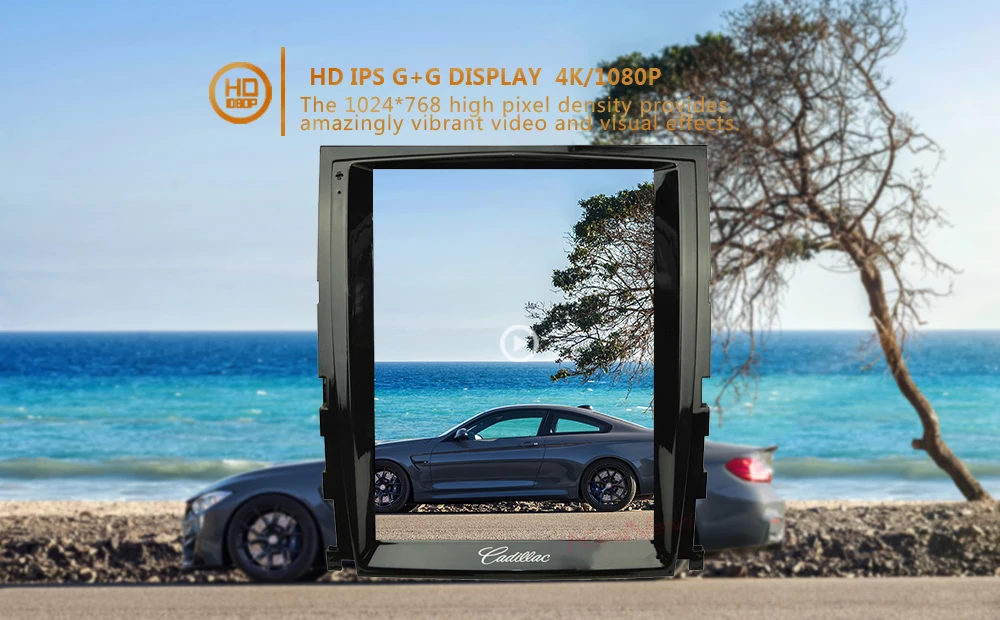KiriNavi вертикальный экран Tesla style 1 Din Android 8,1 10," Автомобильный dvd-плеер для Cadillac Escalade SLS gps навигация автомобильное радио