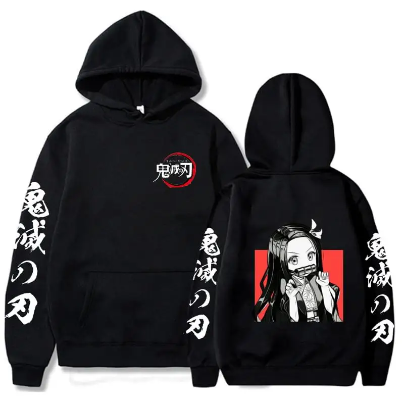 

Demon Slayer Anime Hoodie Kimetsu No Yaiba Men Women Casual Sweatshirts Tops Long Sleeve Harajuku Streetwear Hooded Pullovers
