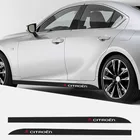 2 шт., наклейки на порог автомобильной двери и боковой юбки, наклейки на кузов, наклейки для Citroens C1 C2 C3 C4 C5 C6 C8 C4L DS3 DS4 DS5 DS5LS DS6, аксессуары