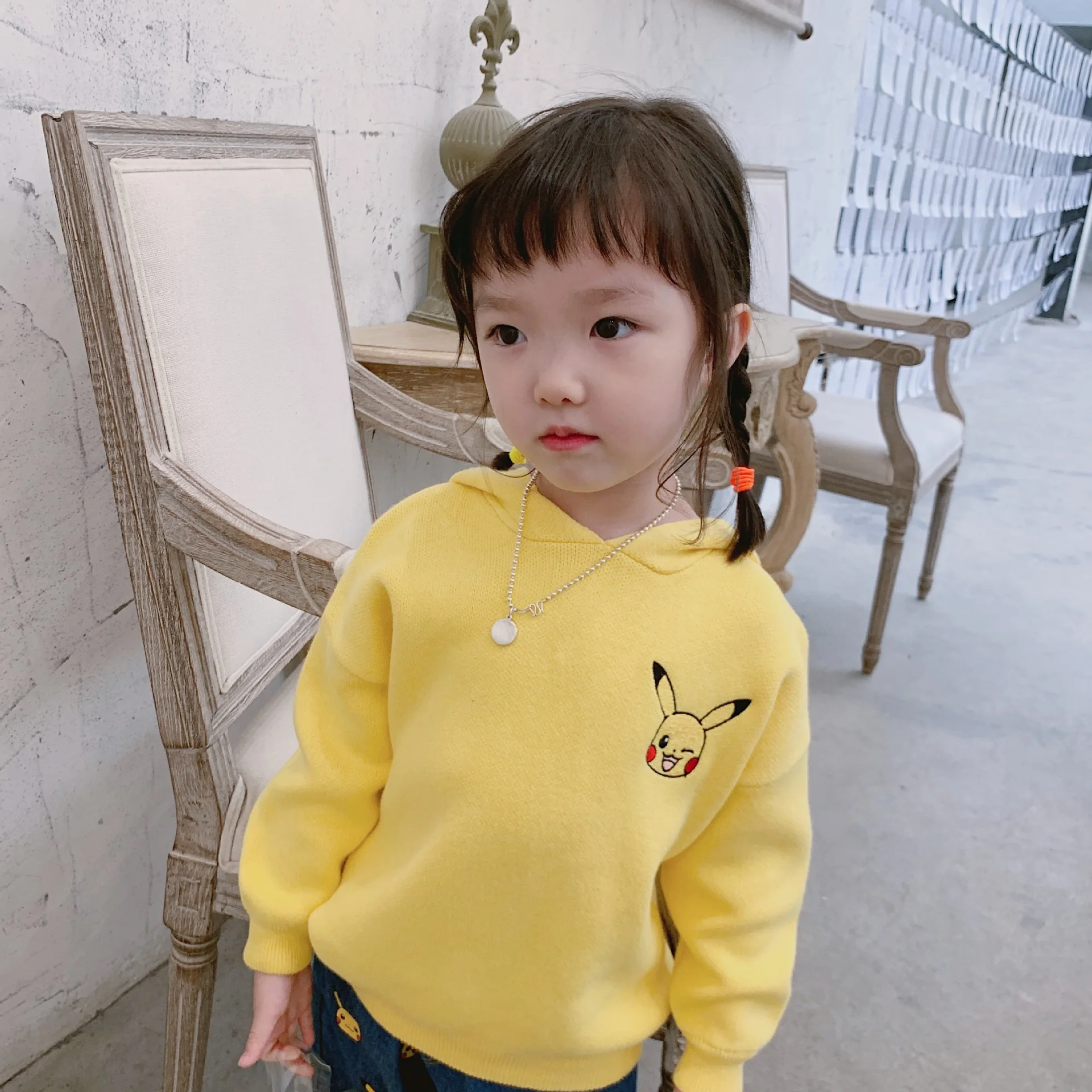 Tonytaobaby Autumn and Winter Clothes New Boys and Girls Children's Wear Children's Hooded Sweater Cartoon Cute