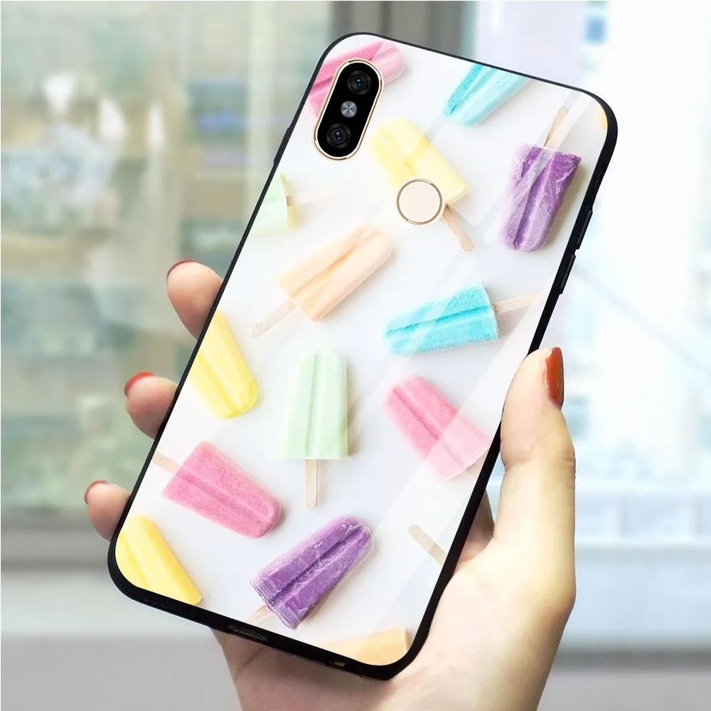 Чехол для телефона с изображением летнего мороженого Redmi 4X чехол из закаленного