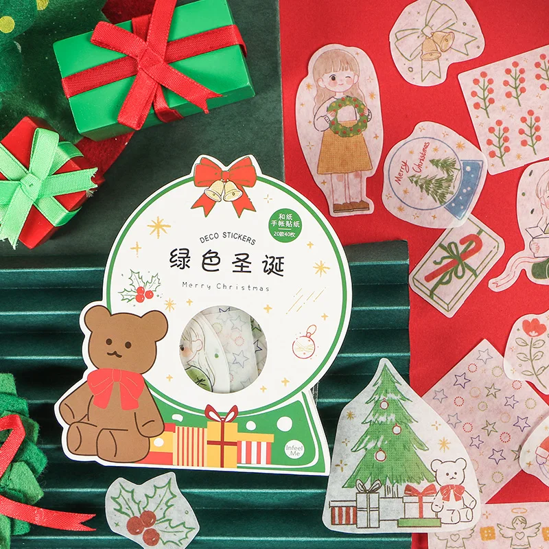 Рождественская тема стационарная наклейка Bullet Journal декоративная s Скрапбукинг