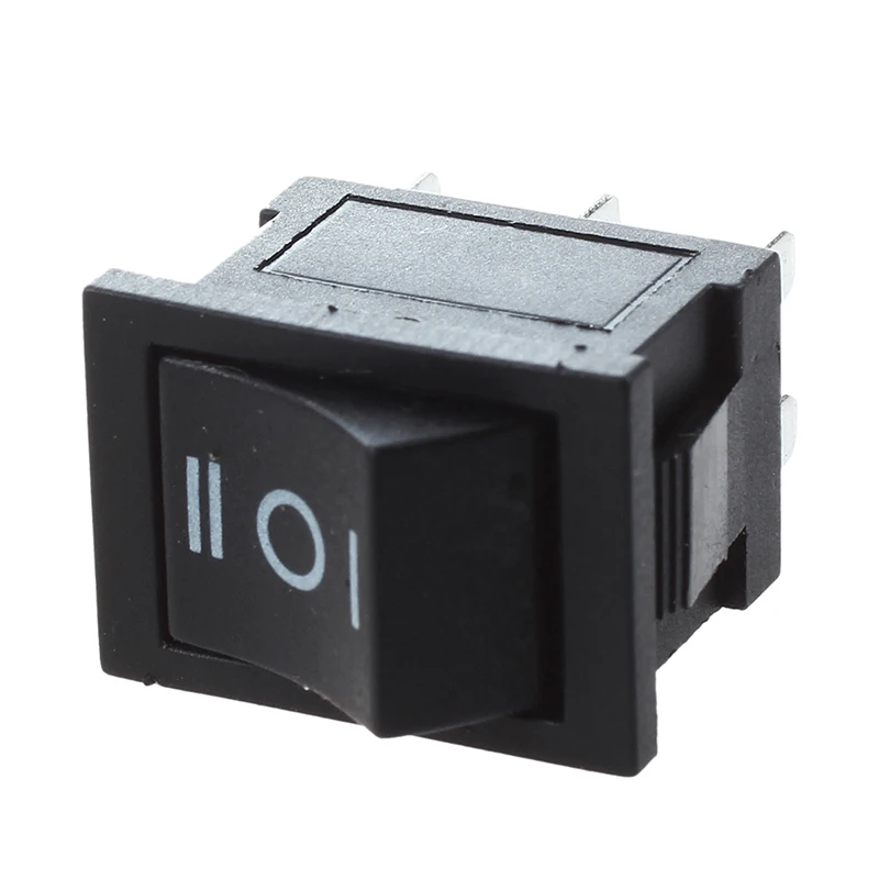 10 шт. DPDT ON OFF на кнопках в кулисный переключатель 6A/250V 10A/125 В переменного