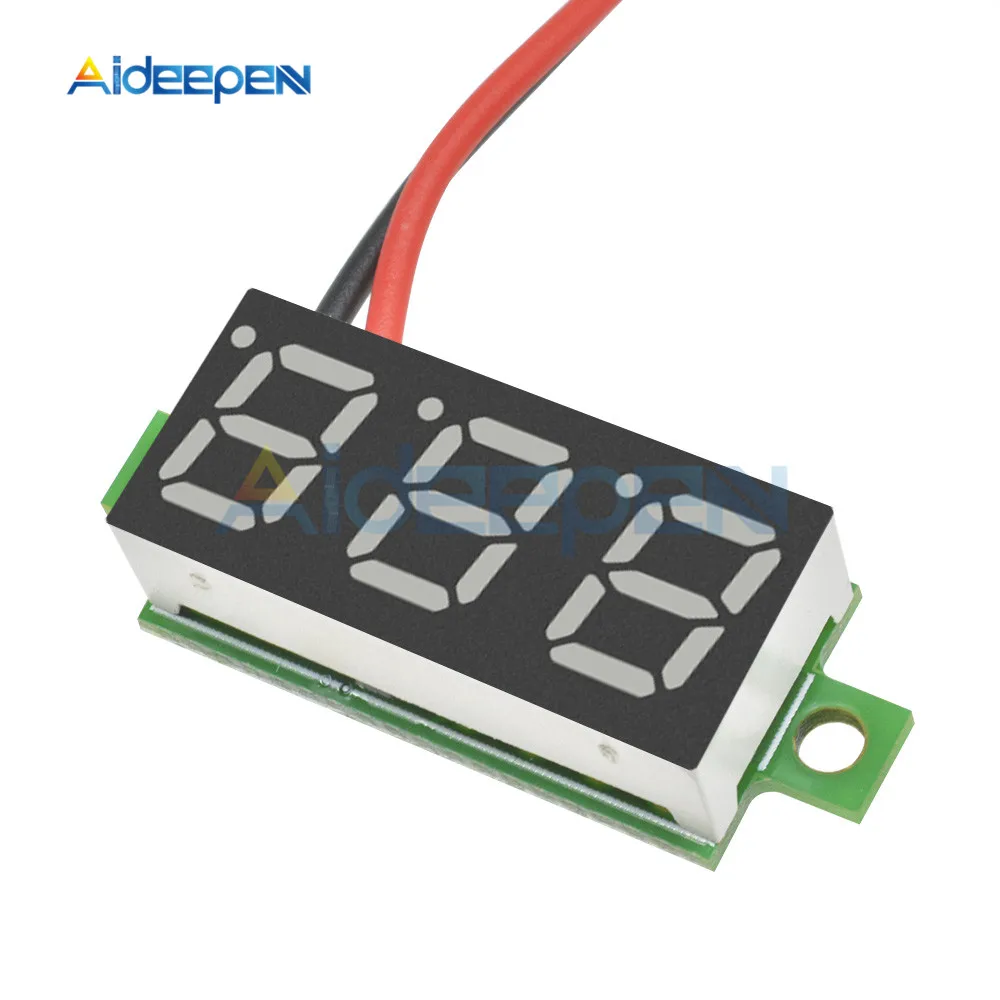 Цифровой мини вольтметр измеритель напряжения электронные детали аксессуары 2