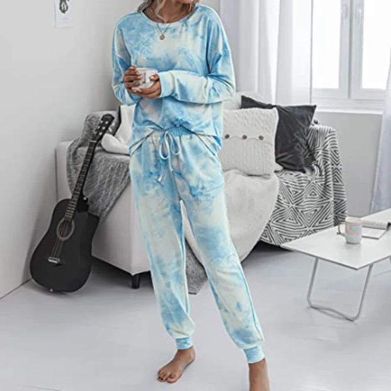 Сезон осень Большие 3XL вареный с принтом топ + штаны 2 предмета в комплекте для