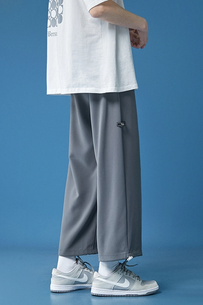 

Pants Men's Summer Trendy Breathable Casual Jogger Pants Ins Loose Cropped Pants