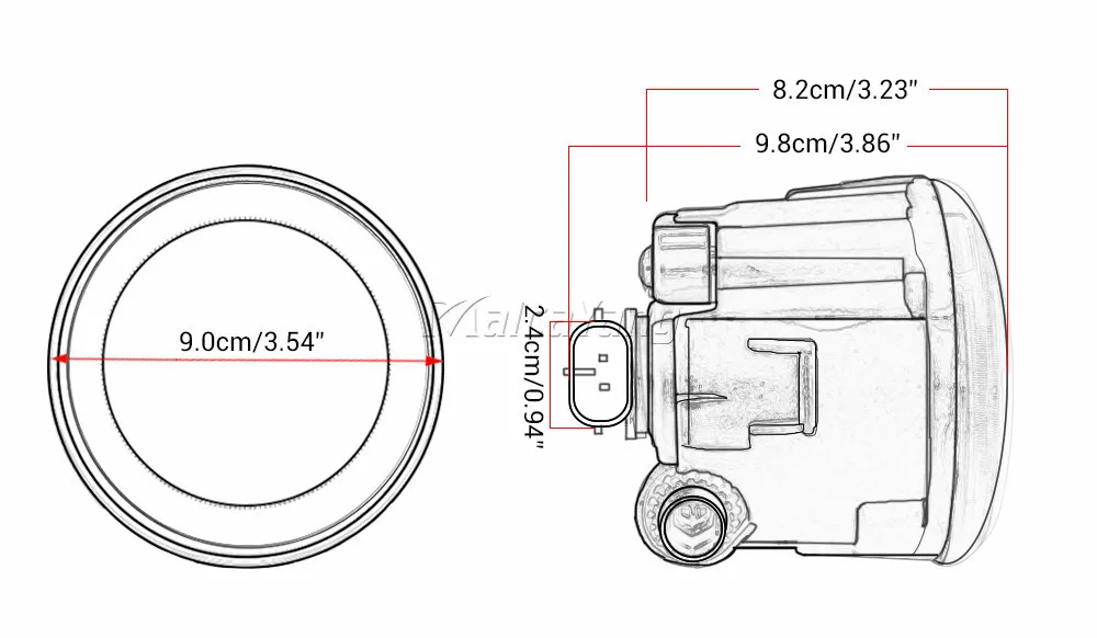 Передние и светодиодные противотуманные фары 2 шт. для NISSAN NV200 Box 2010 2011 2012 2013 2014 2015 |