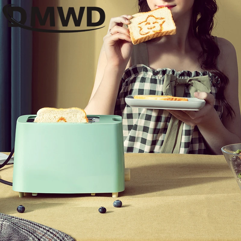 DMWD миниатюрный бытовой тостер электрическая машина для выпечки хлеба полностью