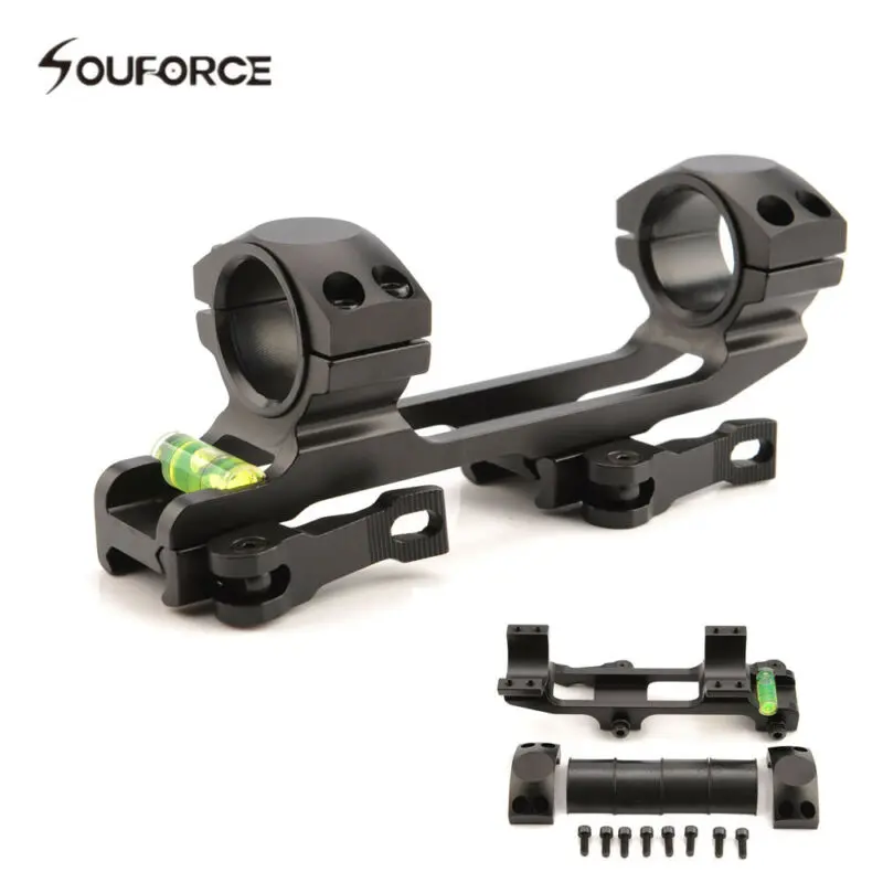 Быстросъемное кольцо для винтовки 1 30 мм с пузырьковым уровнем 20 мм|Кронштейны и