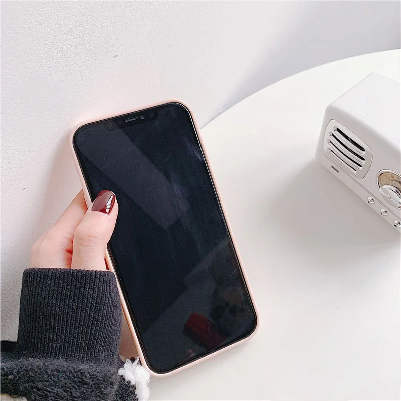 

Luxury Pearl Chain Wrist Strap Phone Case For iPhone 12 11 Pro Max 7 8 Plus X XR XS Max Mini Shockproof Back Cover Coque
