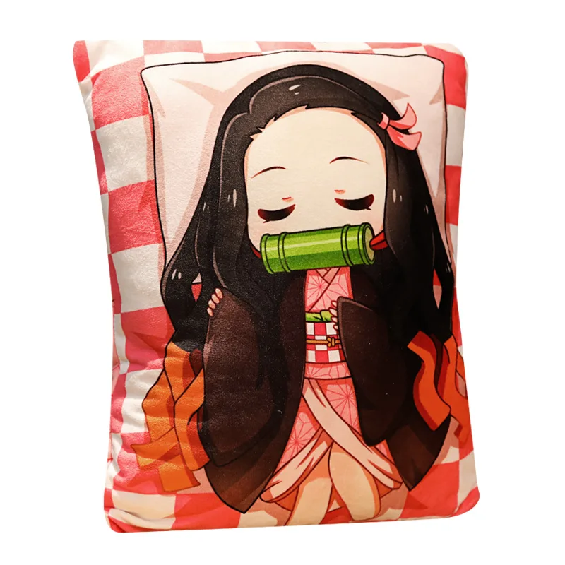 

Anime Plush Stuffed Pillow Demon Slayer Cute Devil's Blade Manga Doll Cushion Kimetsu No Yaiba Tanjirou Nezuko Plush Pillow