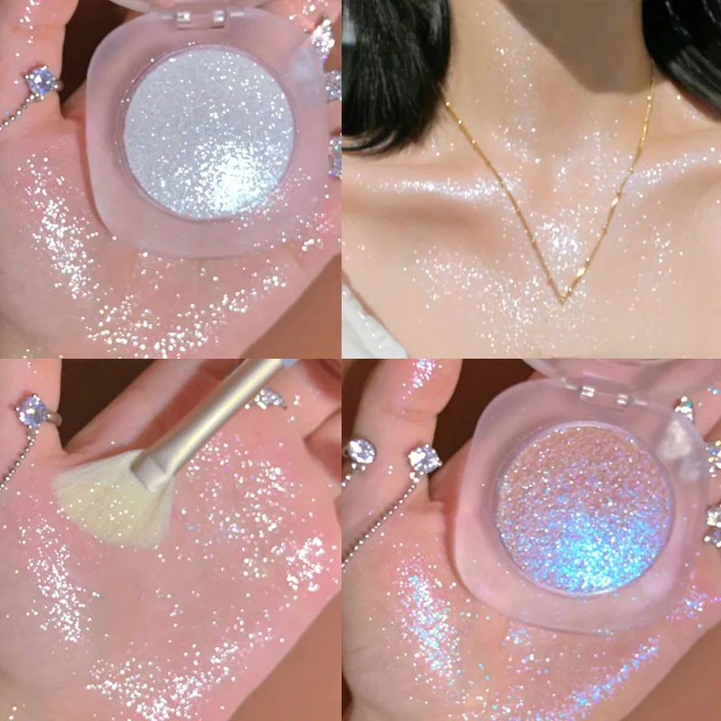 

Diamond Glitter Mashed Potatoes Highlighter Diamond Highlighter Makeup Gel Face and Body Brighten Glitter Natural Contour Makeup