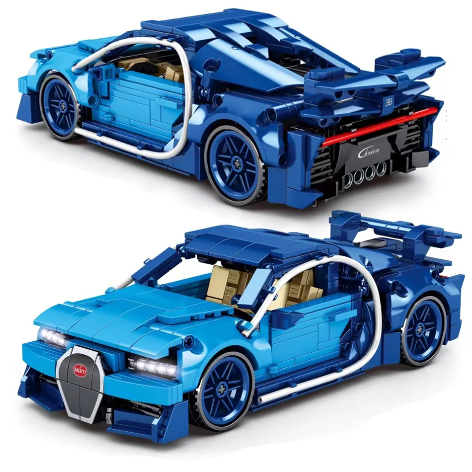 

690pcs High-tech Creator Classic Sports Car Building Blocks Famous Racing Vehicle Bricks Pullback Assembly Toys For Children
