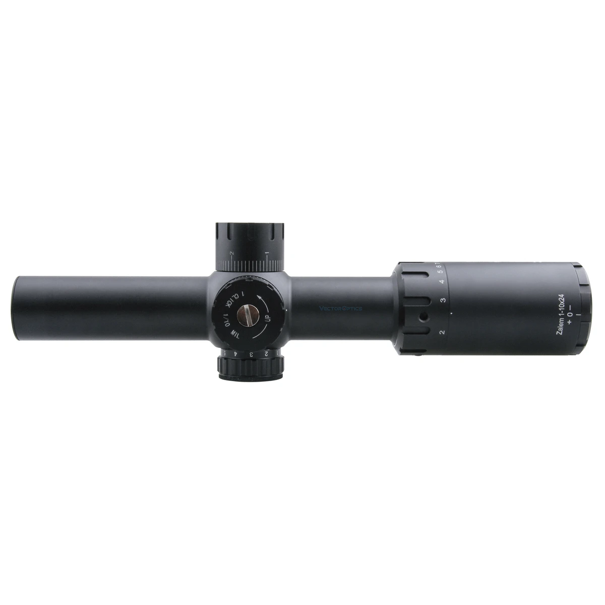 Оптический прицел Vector Optics Zalem 1 10x24 охотничий с длинным глазом 11 уровней красный