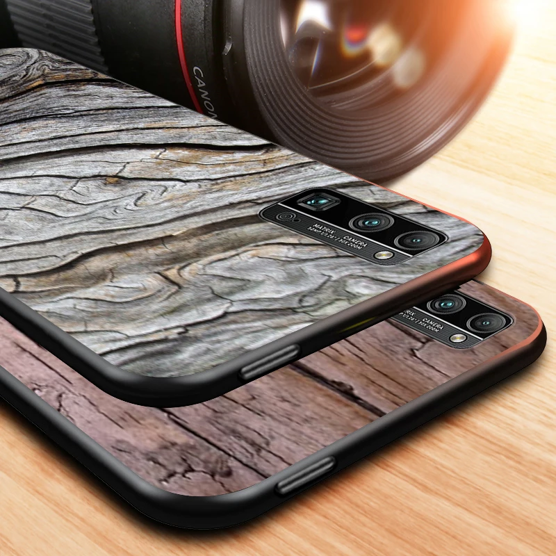 

Pattern Wood Textures for Honor View 30i 30S 30 20S 20 20i 20E V20 10X 10i 10 9X 9S 9A Pro Plus Lite Black Phone Case