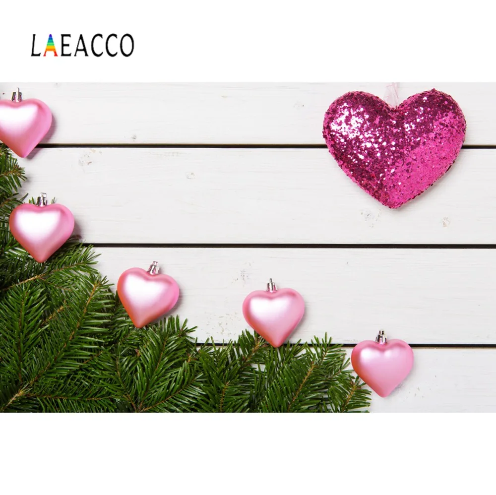 Laeacco серые деревянные доски День Святого Валентина Любовь Сердце детские фоны