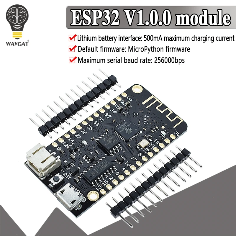 Для WEMOS Lite ESP32 V1.0.0 Wifi Bluetooth макетная плата антенна ESP-32 CH340C Rev1 micropyton 4MB Micro USB для arduino