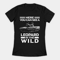 german leopard tank womens t shirt here you can see a leopard in the wild