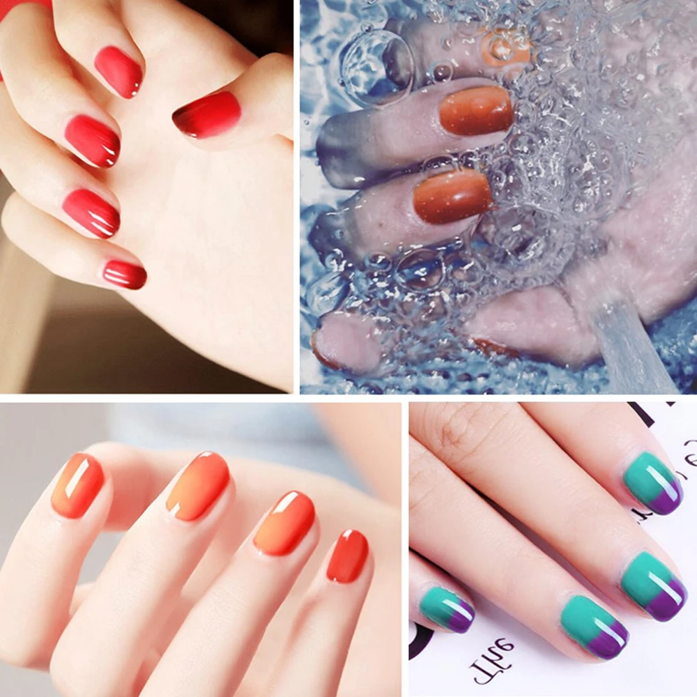 MIZHSE термальный Гель-лак для ногтей Lakiery Hybrydowe изменяющий Цвет гель Vernis