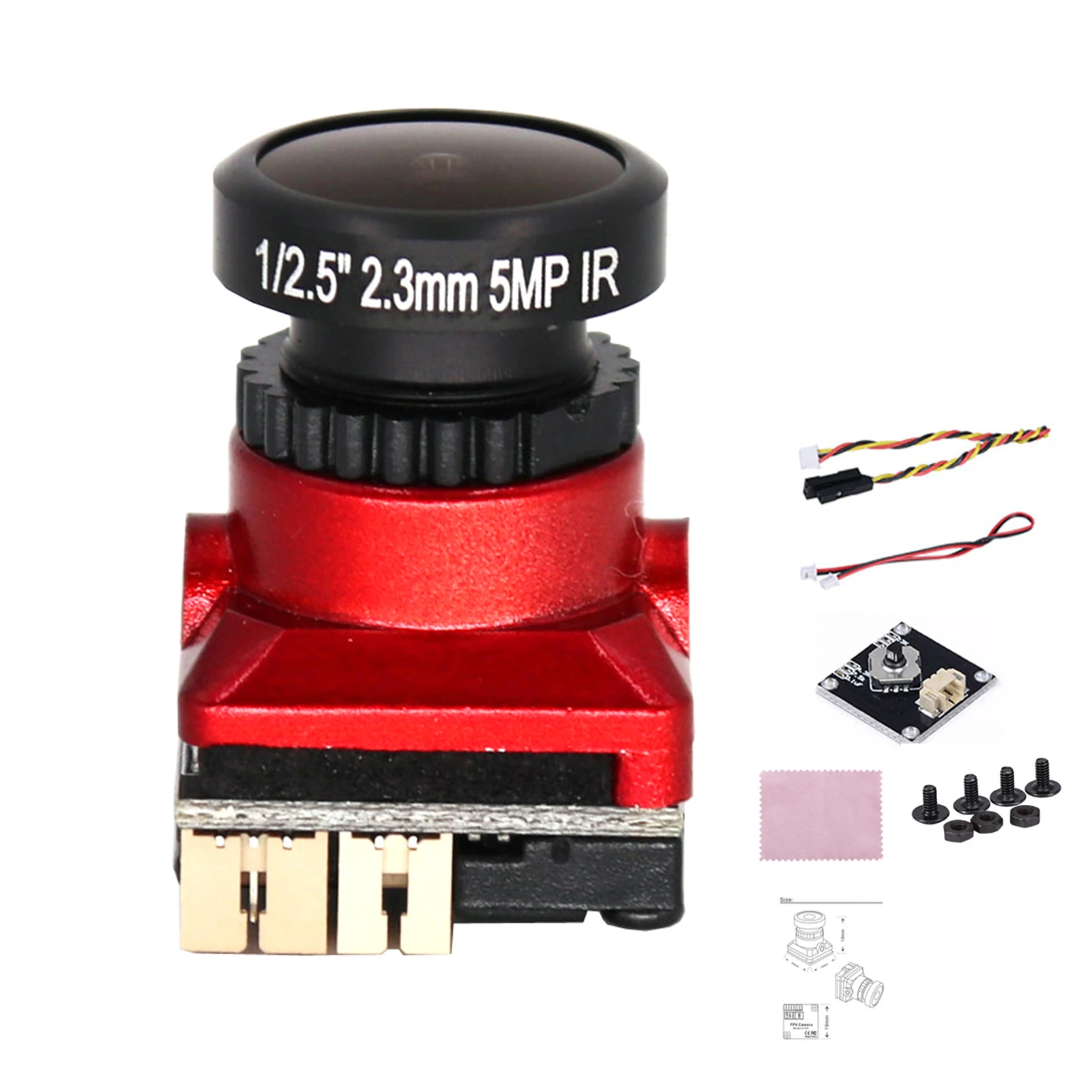 

1080P 2.3mm Durable Low Latency Backlight Sensor Mini High Resolution Drone Use Accessories Night Vision FPV Camera Shockproof