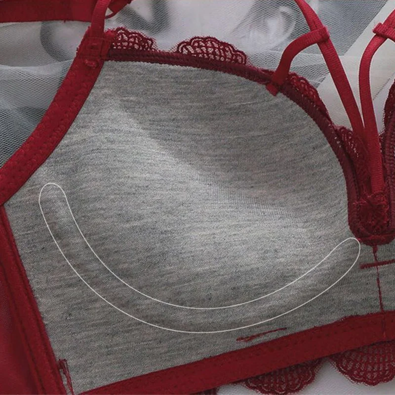 Бюстгальтер женский кружевной бесшовный с чашками пуш-ап | Женская одежда