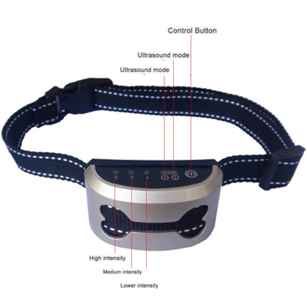 Перезаряжаемый ошейник против лая для собак поезд с