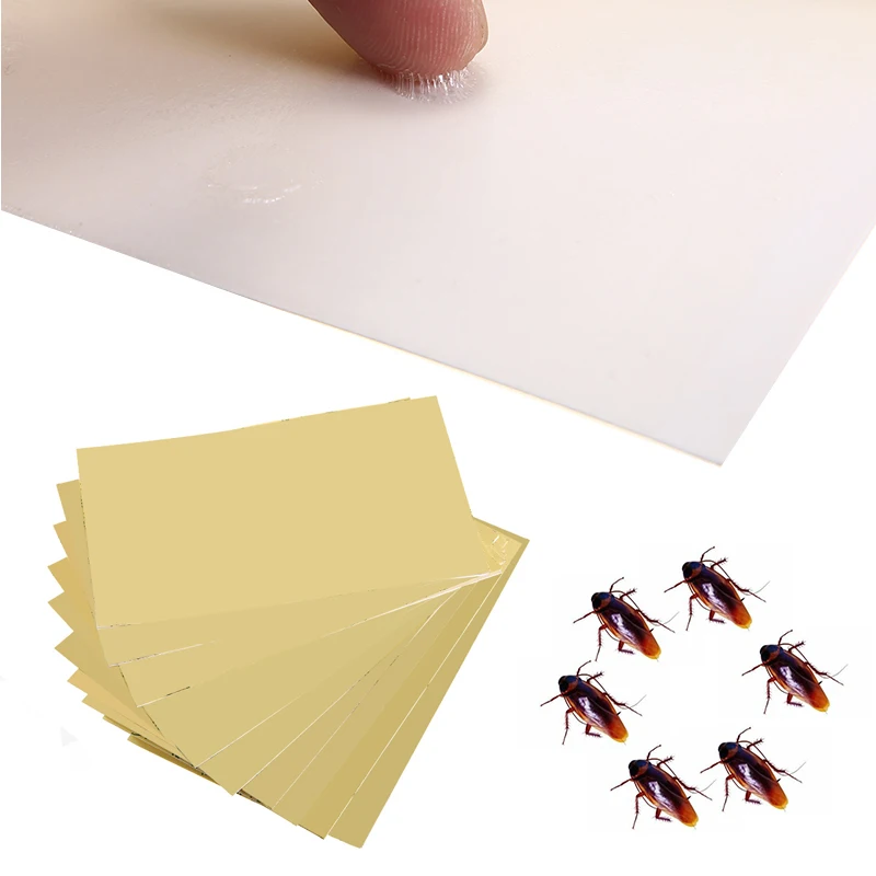 

20pcs/set Home Cockroach Glue Trap Strong Adhesive Glue Bugs Sticky Board for Home Office Restaurant Sticky Board