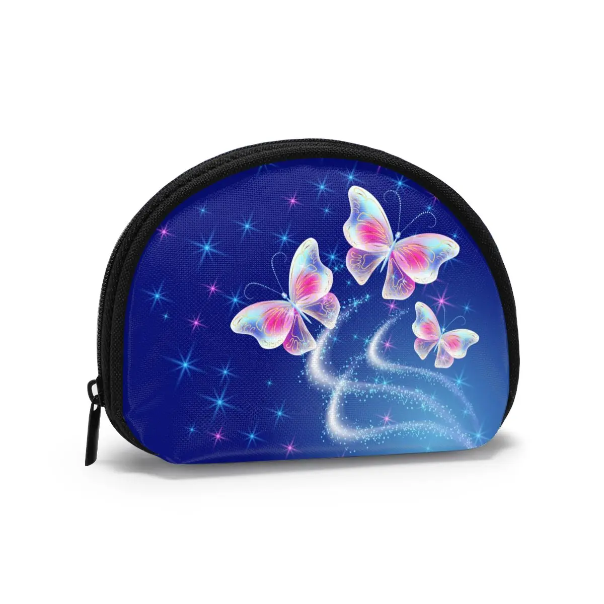 

Мужской женский смарт-кошелек, кошелек для визитных карточек, кредитный мини-кошелек для карт, Летающие бабочки с фейерверком, светящийся к...