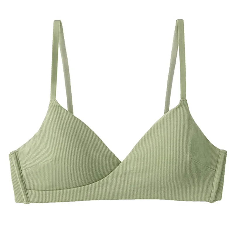 Бюстгальтер пуш-ап эластичный в Корейском стиле Бралетт с чашками треугольника и