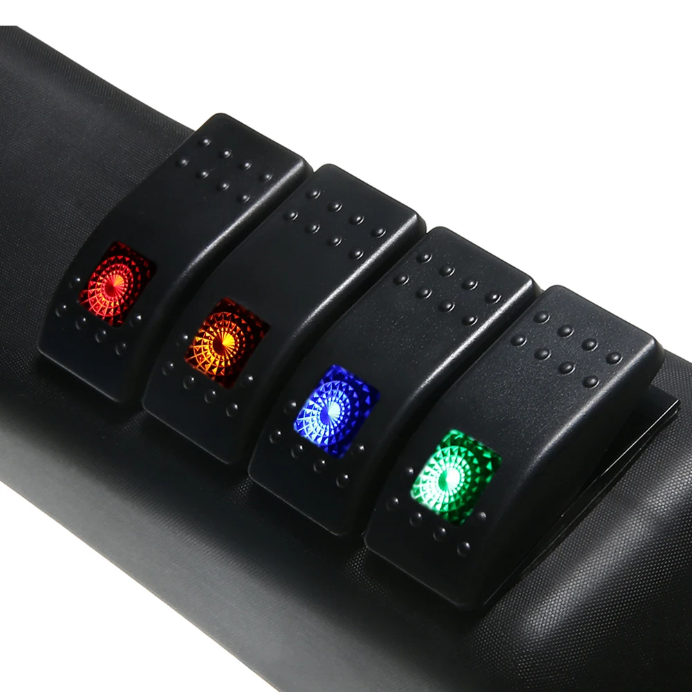 

1pcs Car Styling Black Left Side A-Pillar 4 Switch Pod Panel Kit Fit For Jeep Wrangler JK 2007-2018