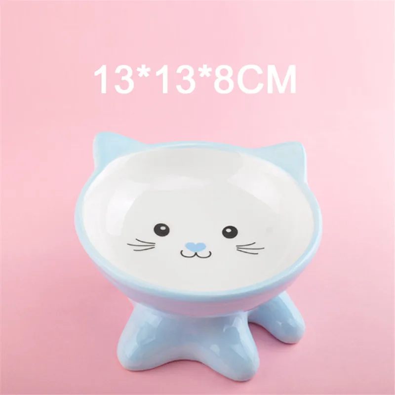 Новая миска для собак и кошек керамическая дорожная мультяшная Фидер кормления