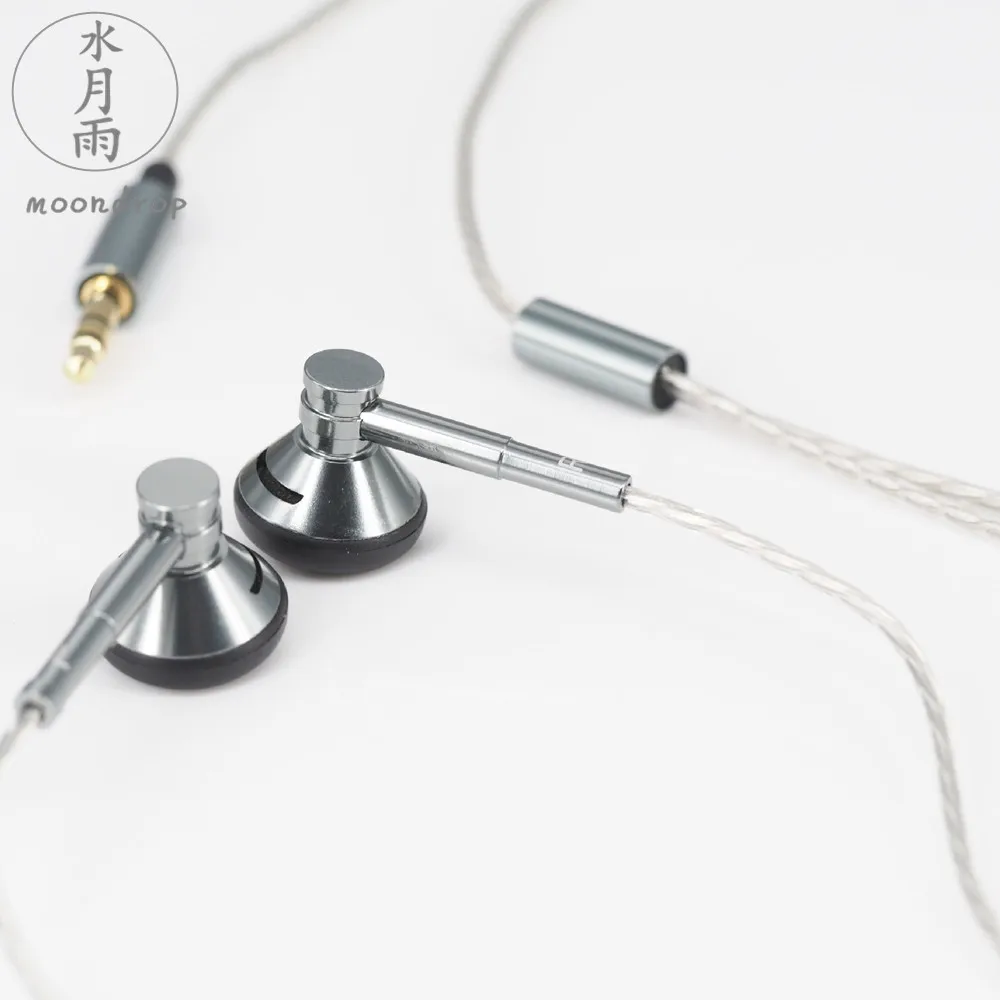 Металлические наушники MoonDrop HIFI DJ Bass с динамическим драйвером 13 5 мм вкладыши 4N Litz