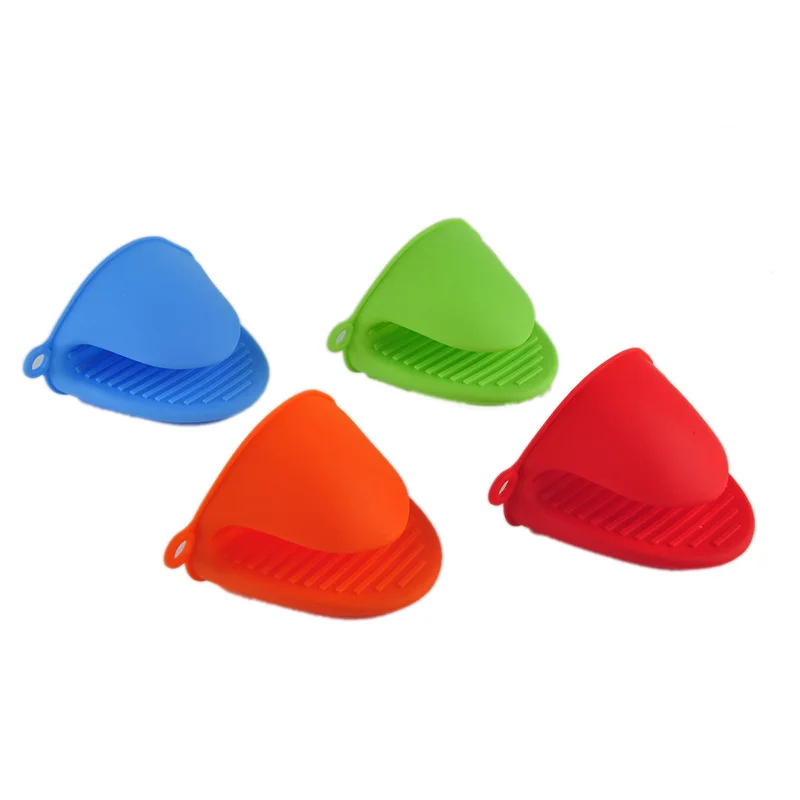 2 шт./лот силиконовые оранжевые зеленые перчатки для микроволновой печи