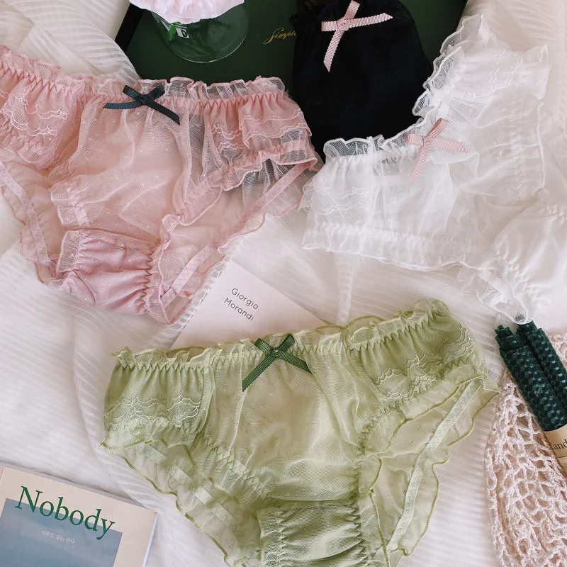 Женские кружевные трусики SP &amp CITY Бесшовные прозрачные трусики-стринги со