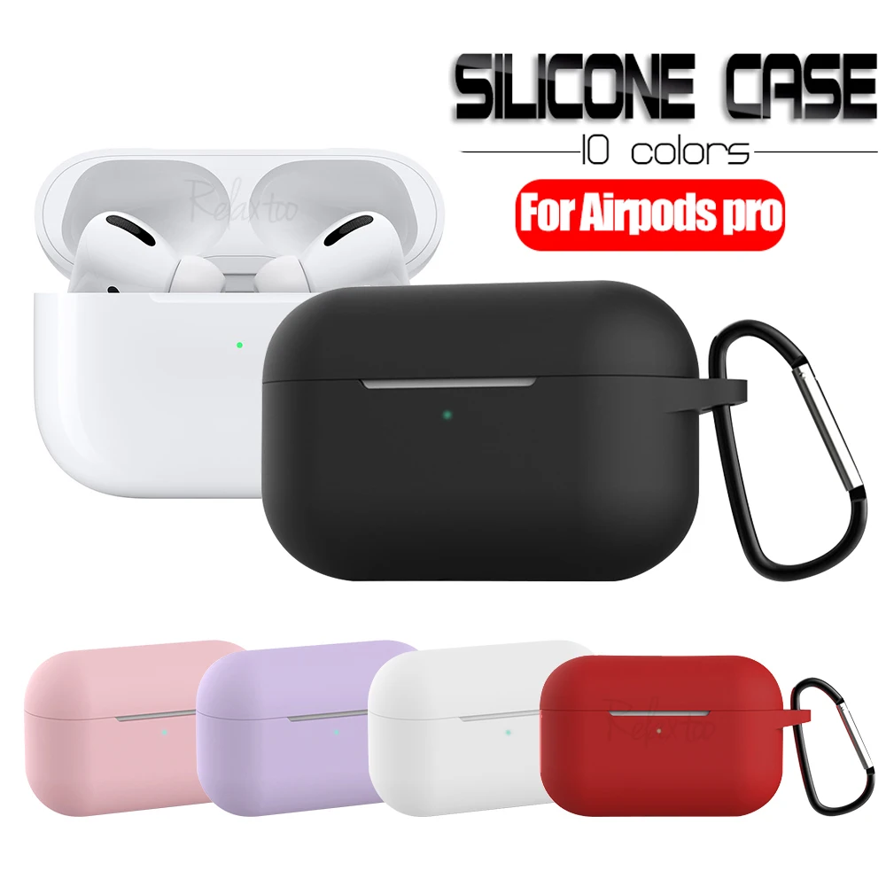 Силиконовый чехол защитный для Apple Airpods pro TWS Bluetooth наушники мягкий силиконовый 3
