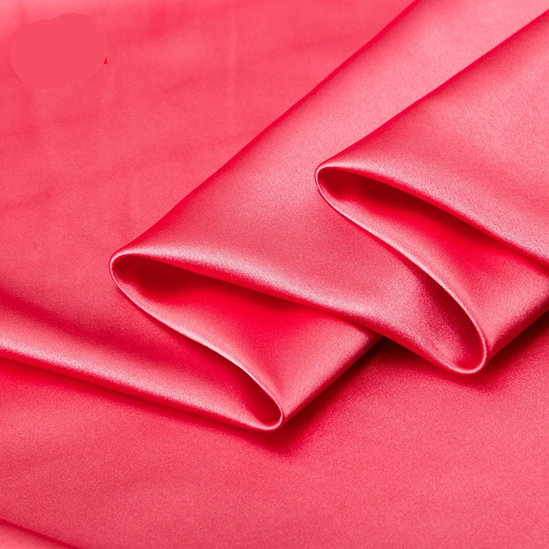 

Spandex Polyester Sewing Fabric Good Quality Solid Satin Fabric For Wedding Dress 50*125cm TJ0182