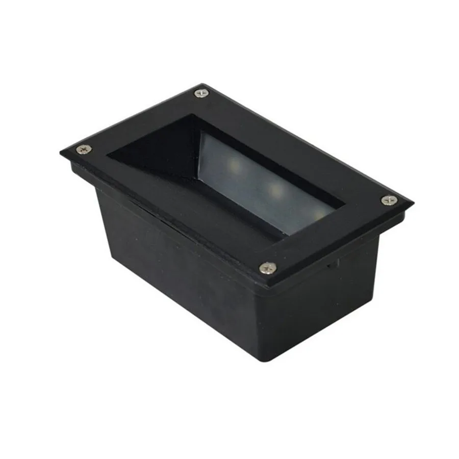 

3W Outdoor IP68 Waterproof LED Step Stair Footlights Embedded Corner Wall Lamp Villa Hotel Park Pathway Step Light